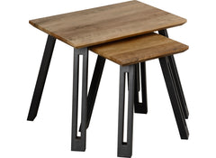 Quebec Oak Effect Nest Of Tables