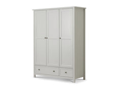 Maine Dove Grey Three Door Wardrobe
