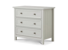 Maine Dove Grey Three Drawer Chest