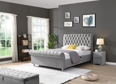 Kilkenny Silver Storage Bed - closed