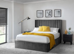 Langham Grey Bed - closed