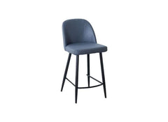 Leo Grey Bar Stool - black Legs