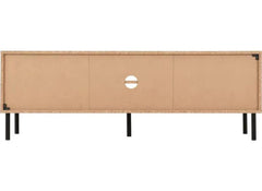 Leon Oak Effect TV Stand - rear