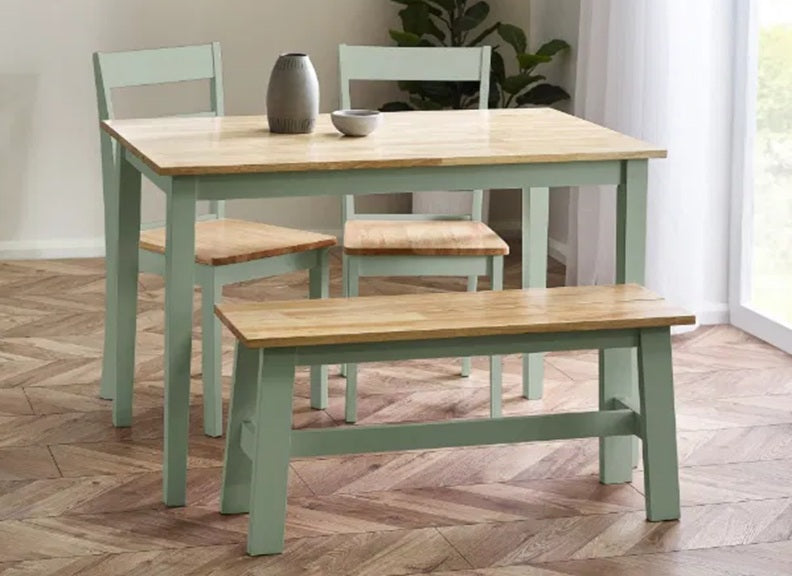 Linwood Sage Dining Set - 2 chairs & Bench
