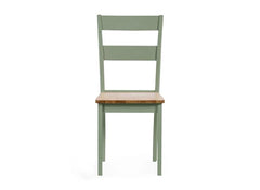 Two Linwood Sage Dining Chairs