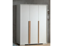 London White Triple Wardrobe - 1