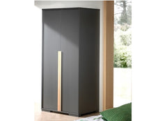 London Anthracite Two Door Wardrobe