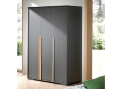 London Anthracite Grey Triple Wardobe