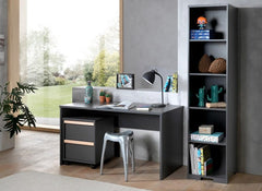 London Anthracite Desk & Bookcase
