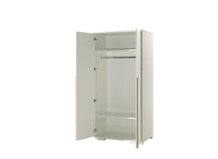 London White Two Door Wardrobe - inside