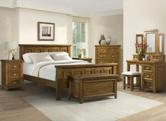 London Dark Wood Bedroom