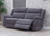 Lorenza Fabric Powered 2.5 Seat Sofa with Pocket Sprung Seating – Dark Grey