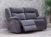 Lorenza Fabric Powered Two Seat Sofa With Pocket Sprung Seating – Dark Grey