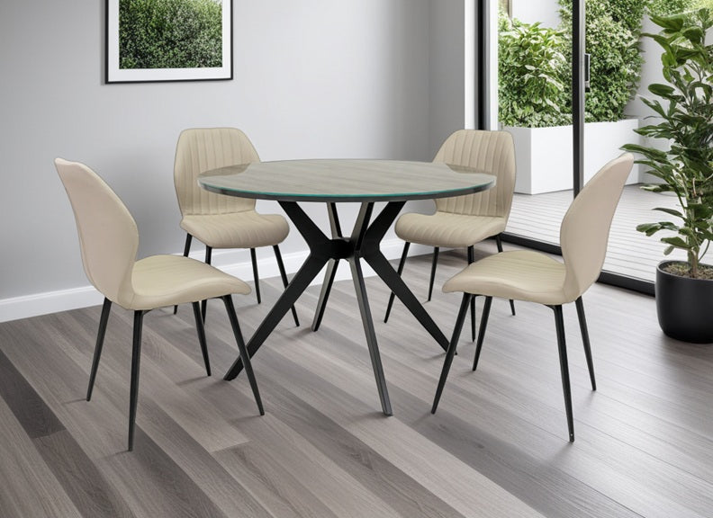 Loreta Round Table & Davis Chairs