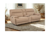 Louise Fabric Two Seat Powered Reclining 2PP Sofa – Polyester Electric Reclining Couch with Optional Charging/Beverage Console