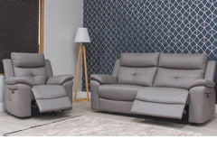 Lugano Storm Grey Powered 3PP Sofa