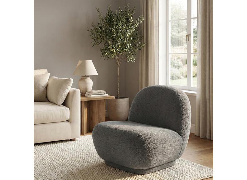 Maisie Grey Accent Chair - room