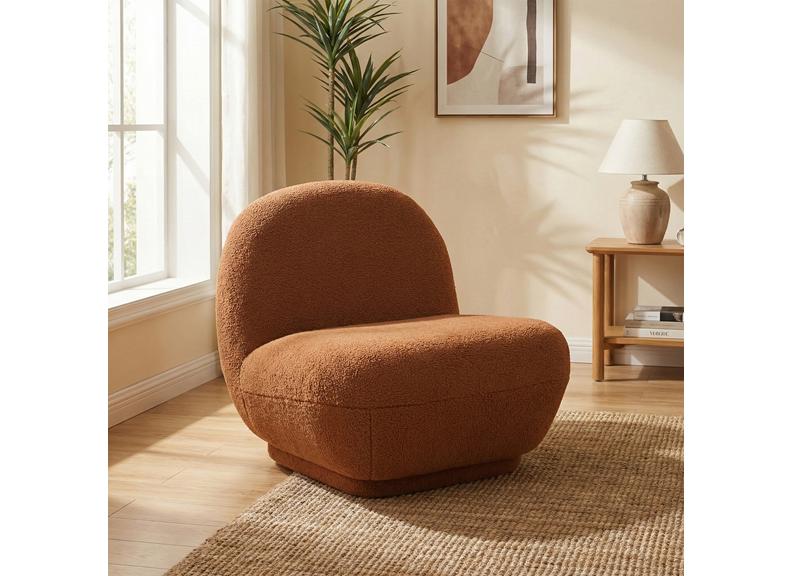 Maisie Rust Accent Chair - room