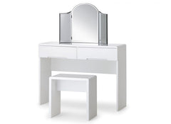Manhattan Gloss Dressing Table, Stool & Triple Mirror