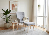 Lennox Occasional Chair with Footstool – supplier image 1