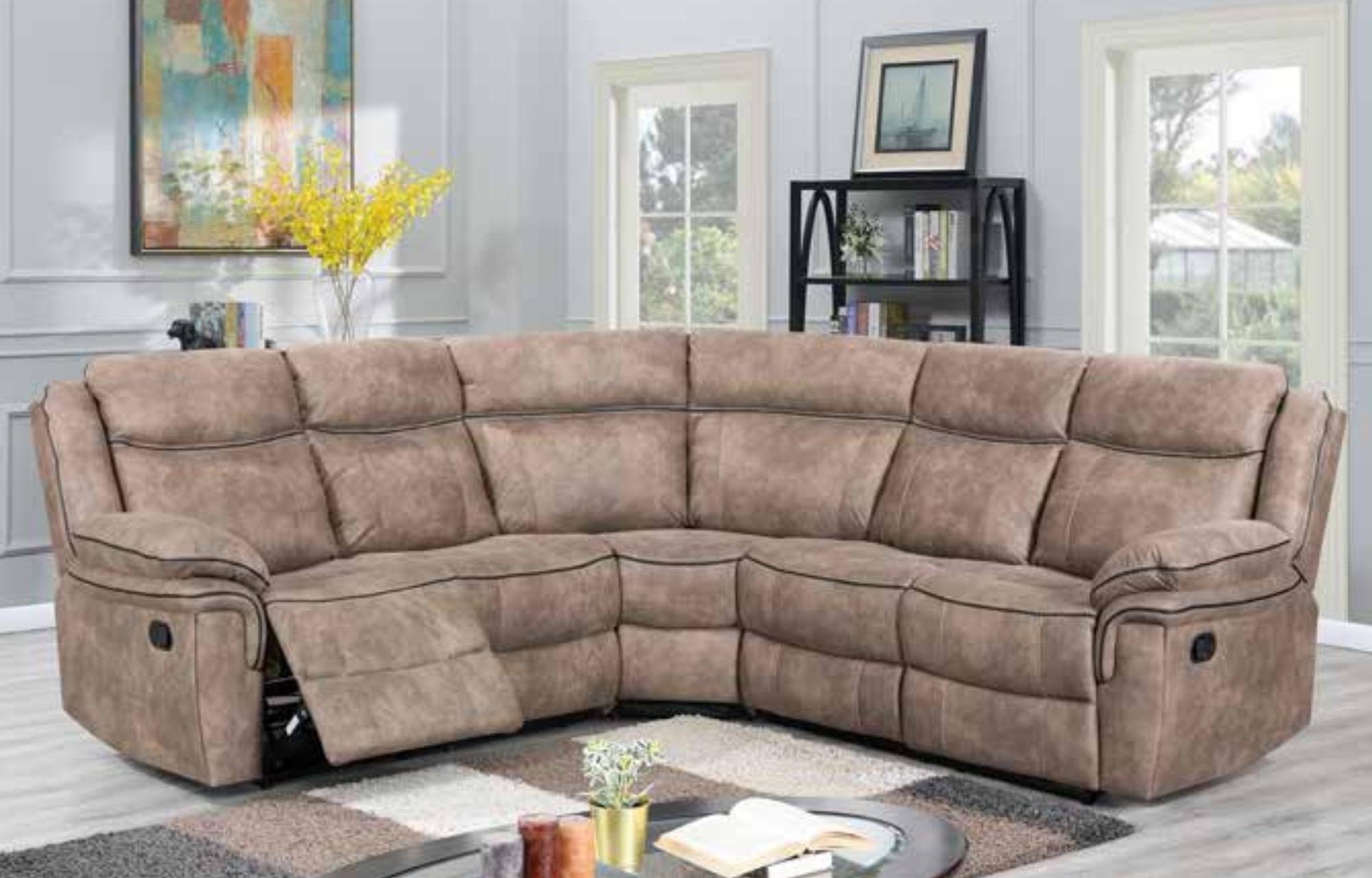 Luca Manual Recliner Corner Sofa – supplier image 3