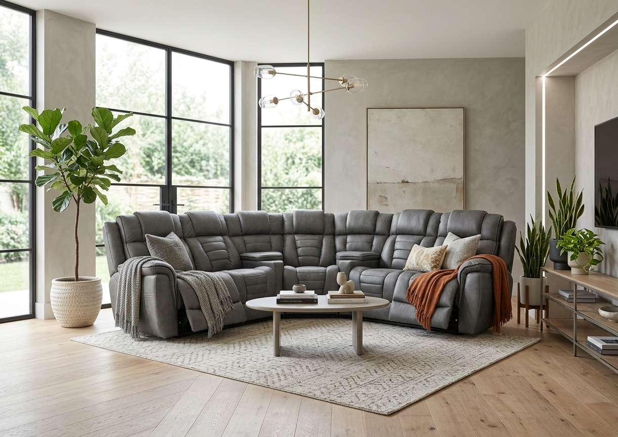 Maddox Power Recliner Corner Sofa – supplier image 1