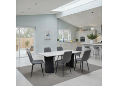 Messina Grey Or White 1.8 m Stone Dining Tables -