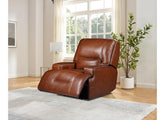 Miami Reclining Half-Leather Armchair