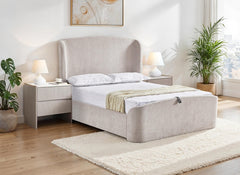 Blaire Fabric Storage Bed (Pre-Order All Except 5 ft Cream) – Upholstered Storage Bed