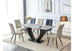 Murcia Dining Table With Anya Dining Chairs