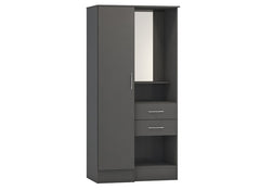 Nevada Full Grey Open Shelf Vanity Robe - 1 - room
