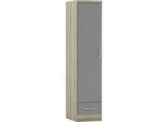 Nevada Grey One Door Wardrobe - 1