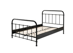 New York Black Small Double Bed