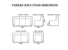 Parker Fabric Reclining Armchair