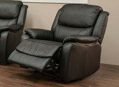 Parker Black Reclining Armchair