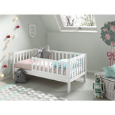 PEUTERBED 70 Toddler Bed – White with Extra High Sides 70 x 140 cm (VIP)