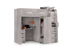Pegasus Grey Oak High Sleeper