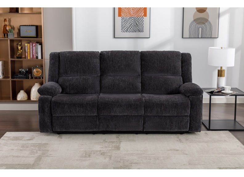 Pertch Charcoal Fabric 3RR Sofa - 2