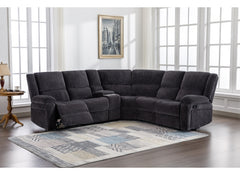 Perth Fabric Corner Sofa W/Console - 2