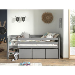 PINO SET OF 3 DRAWERS FOR MID SLEEPER H85CM GREY (VIP)
