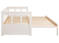 Pino White Captains Pull-Out Bed W/Optional Drawer