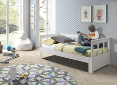 Pino White Captains Pull-Out Bed W/Optional Drawer