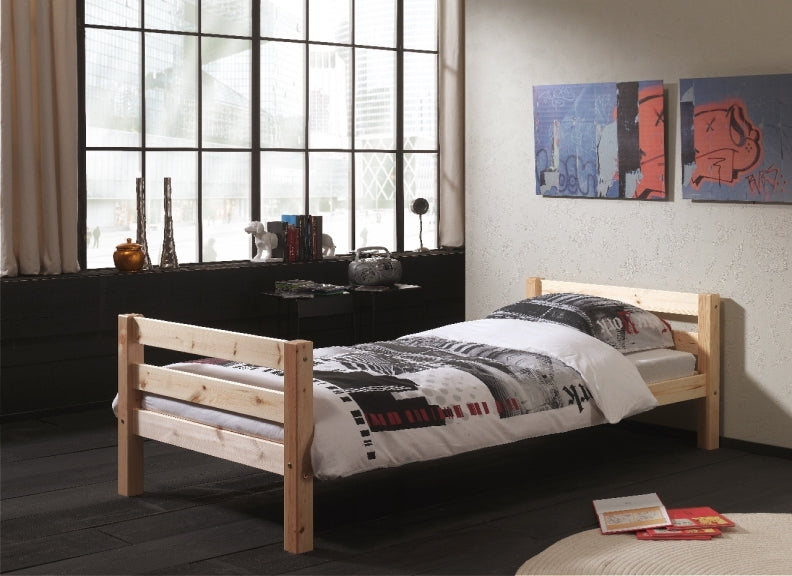 Pino Natural Wood Single Bedroom