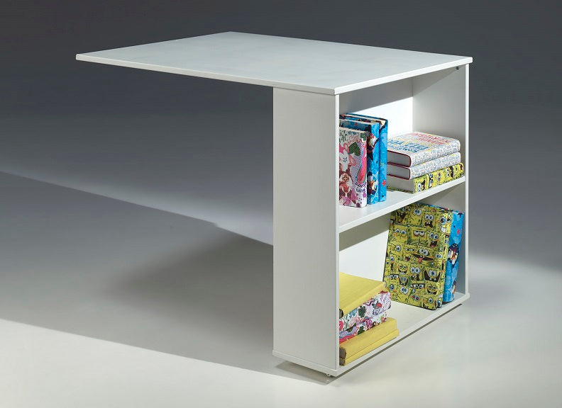 Pino White Pull-Out Desk