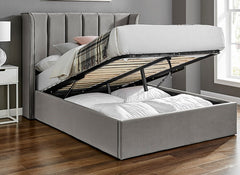 Polaris Silver Storage Bed - open