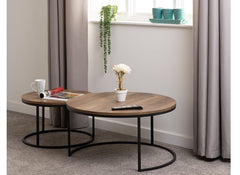 Quebec Round Coffee Table Set - room