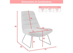 Reese Accent Chair - dimensions