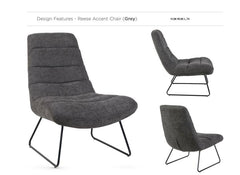 Reese Grey Accent Chairs