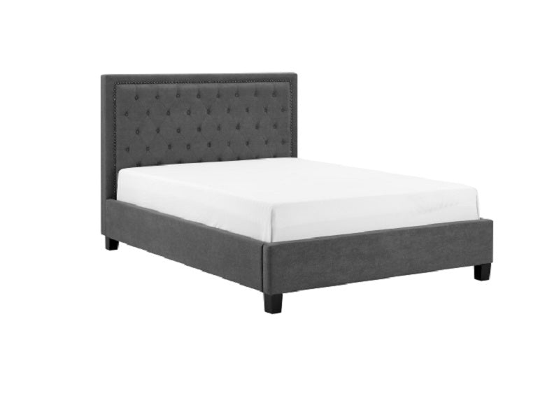 Rhea Dark Grey Bed - 1