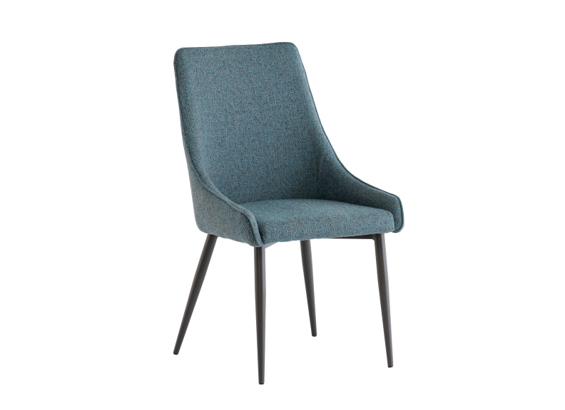 Rimini Teal Fabric Chair - 1
